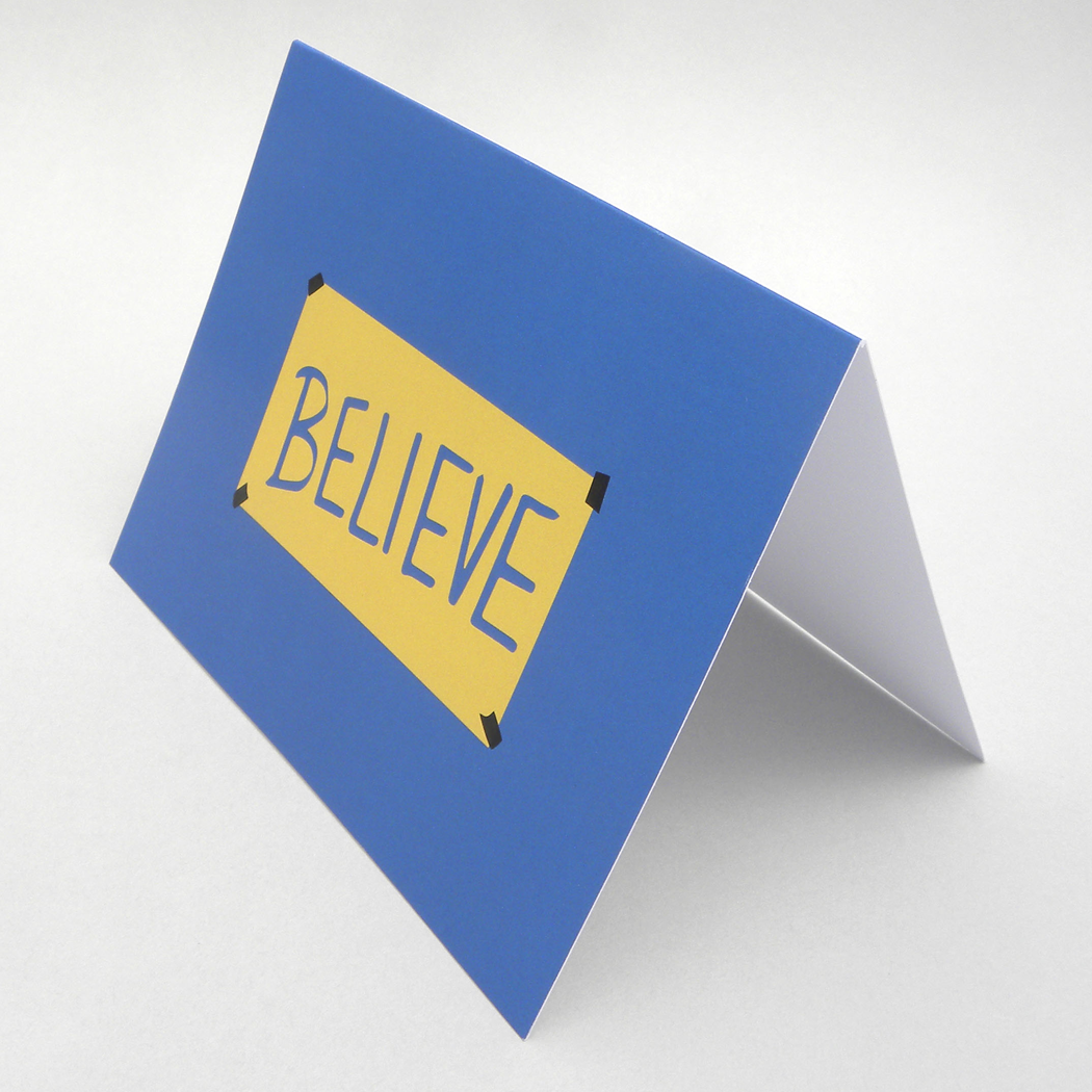 Ted Lasso "believe" card