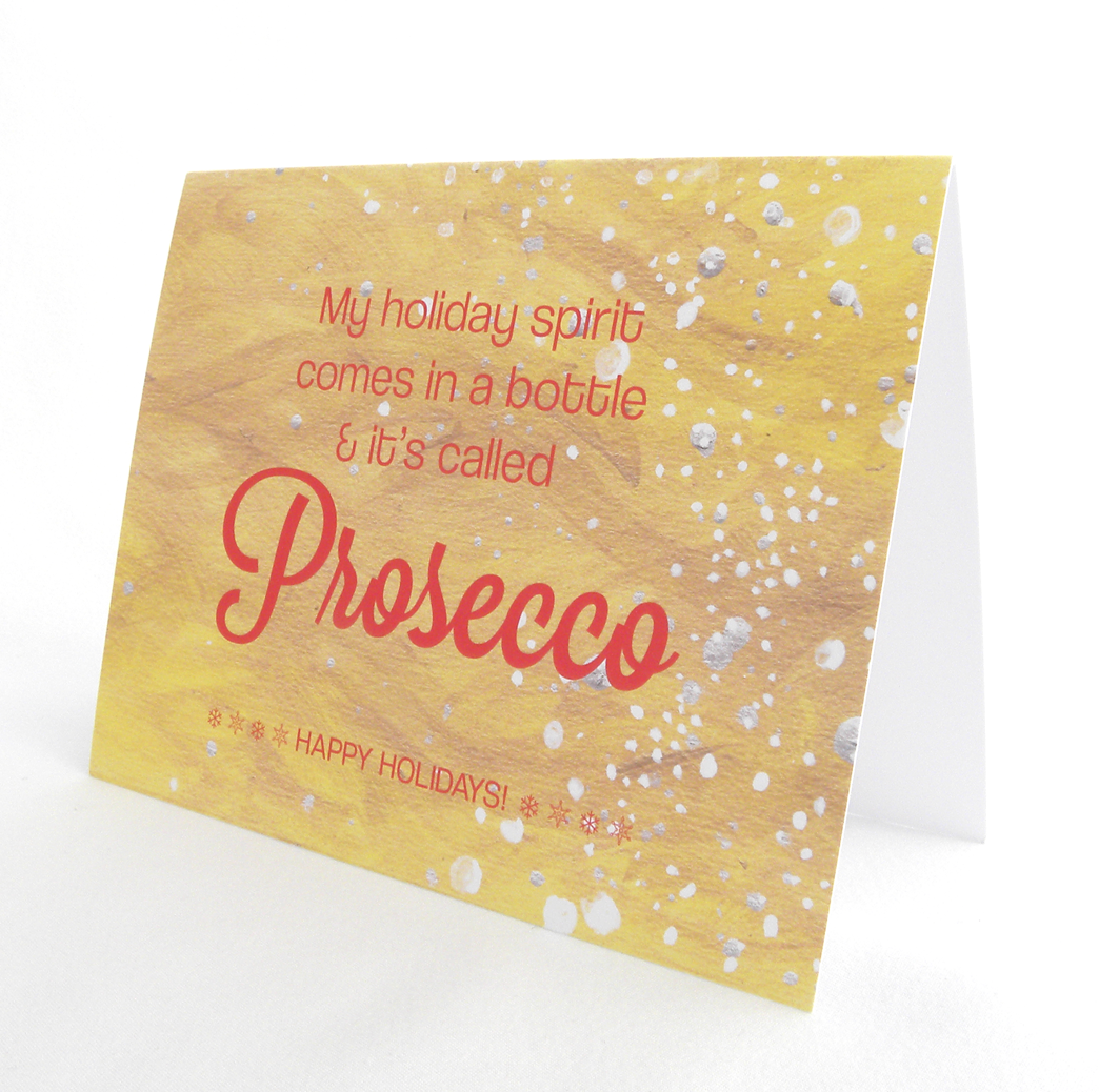 Prosecco Christmas card