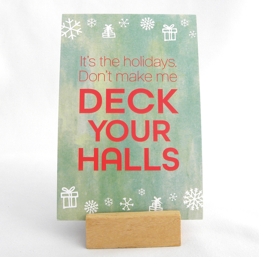 Deck Your Halls postcard