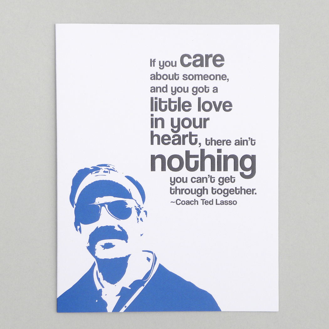 Ted Lasso "nothing" card