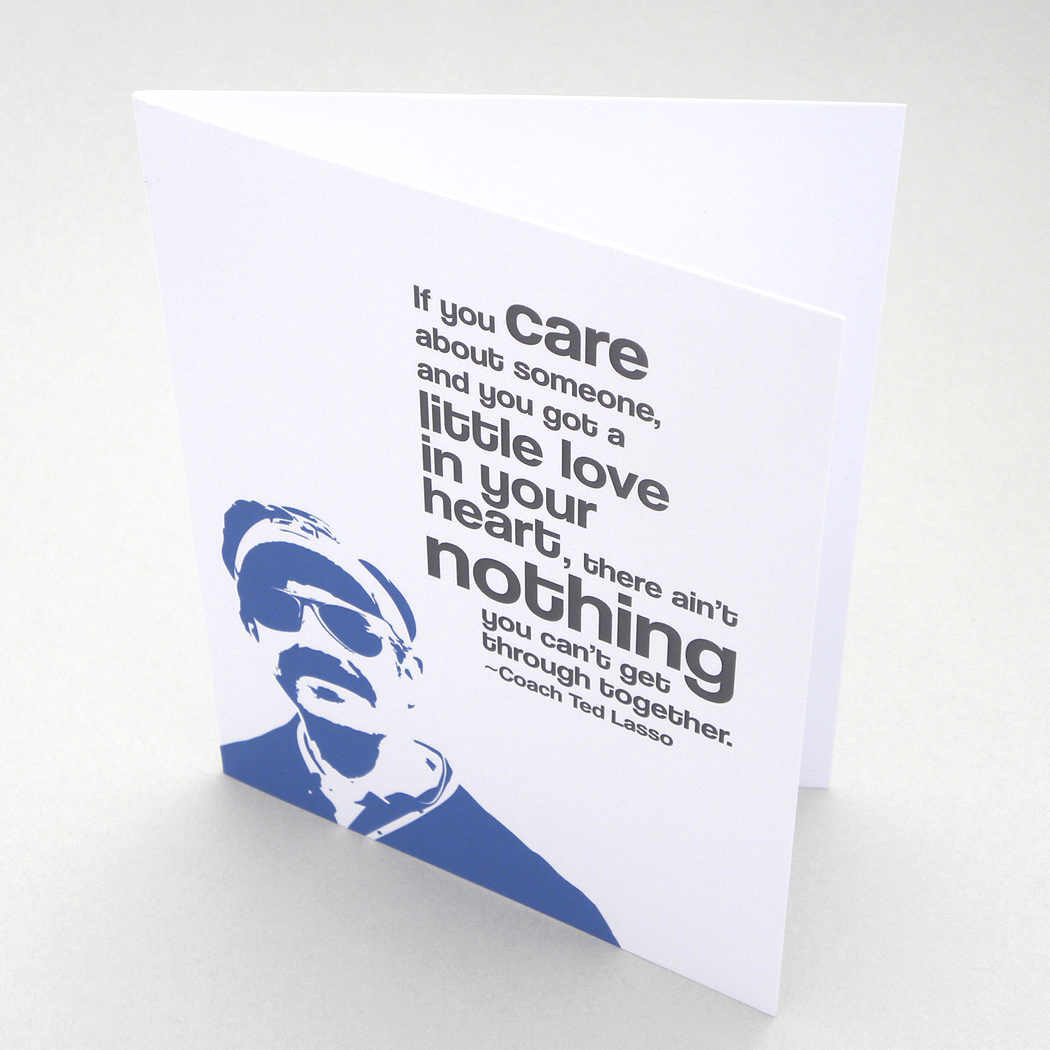 Ted Lasso "nothing" card